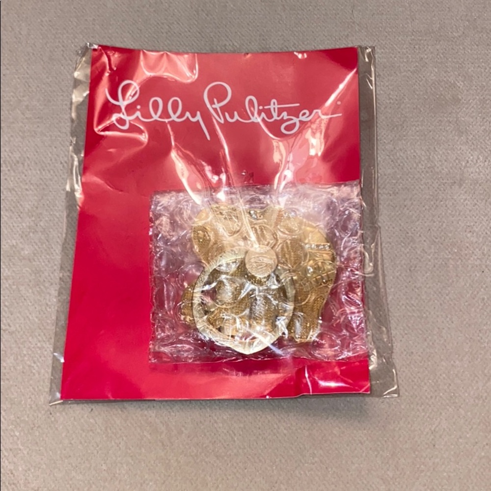 Lilly Pulitzer Elephant Phone Ring NWT